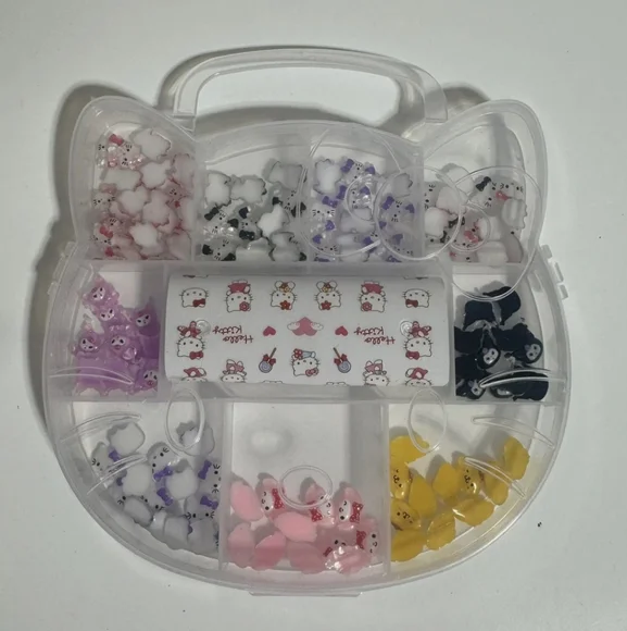 2/$10 Hello Kitty Nail Charms Stickers Kawaii Nail Art kuromi - Picture 2 of 5